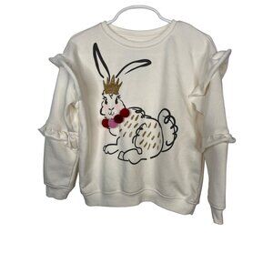Garanimals Sweatshirt Girls 5 Kids Top Princess Bunny Rabbit Graphic Easter Fall
